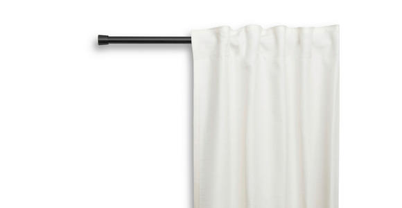 KLEMMSTANGE 120-220 cm - Schwarz, Design, Metall (120-220cm) - Homeware