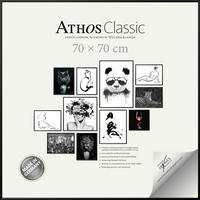 BILDERRAHMEN - Schwarz, Basics, Papier/Holzwerkstoff (70/70/1,8cm)