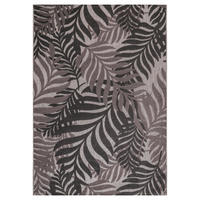 OUTDOORTEPPICH 120/170 cm Floral Grau  - Grau, LIFESTYLE, Kunststoff/Textil (120/170cm) - Novel
