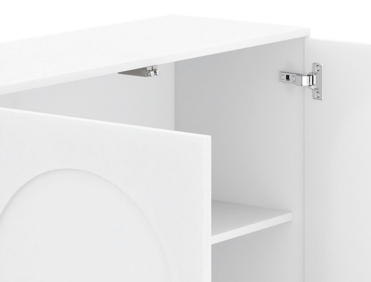 KOMMODE  in 100/117/35 cm  - Weiß, Design, Holzwerkstoff (100/117/35cm) - MID.YOU