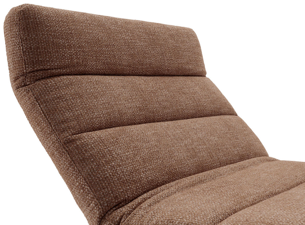 RELAXLIEGE Chenille Rostfarben  - Rostfarben/Schwarz, Design, Textil/Metall (120/54-113/158-198cm) - Pure Home Lifestyle