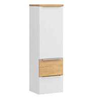 Dulap Mediu 40/130/35 cm  - stejar sălbatic/alb, Trend, metal/material pe bază de lemn (40/130/35cm) - Held