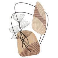 DEKORACE NA ZEĎ 70/100/3 cm  - Basics, kov/kompozitní dřevo (70/100/3cm)