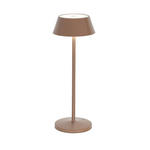 AKKU-TISCHLEUCHTE 11/30 cm  - Taupe/Schwarz, Design, Kunststoff/Metall (11/30cm) - Novel