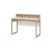 SCHREIBTISCH  Weiß  - Eichefarben/Weiß, Design, Holzwerkstoff (120/91/60cm) - MID.YOU