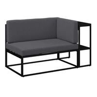 GARTENBANK 137/75/70 cm  Eisen  - Anthrazit, Basics, Textil/Metall (137/75/70cm) - Ambia Garden