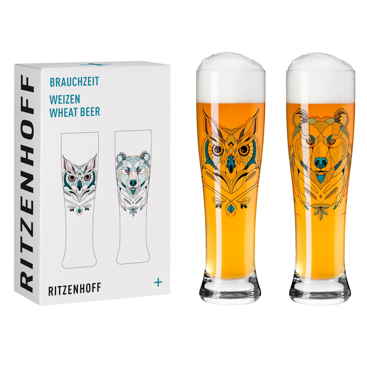GLÄSERSET Brauchzeit 2-teilig  - Multicolor, Trend, Glas (16,2/26,6/8,1cm) - Ritzenhoff