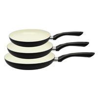 PFANNENSET Meine Küche Aluminium 3-teilig  - Creme/Schwarz, Basics, Metall - ELO