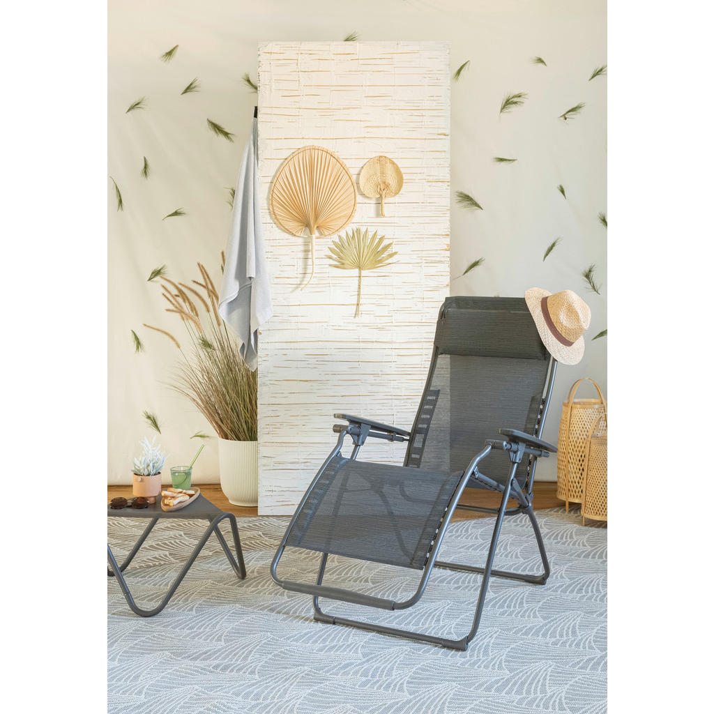 Thumbnail - Lafuma Mobilier Garten-Relaxsessel, Dunkelgrau, Titan, Metall, Textil, 71x115x88 cm, klappbar, wetterbeständig, UV-bestä...