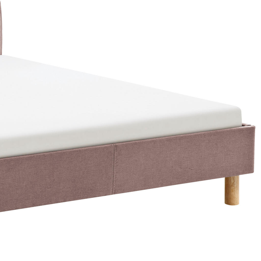 Thumbnail - Livetastic Polsterbett Lena, Altrosa, Textil, Esche, 140x200 cm, Reach, Schlafzimmer, Betten, Polsterbetten