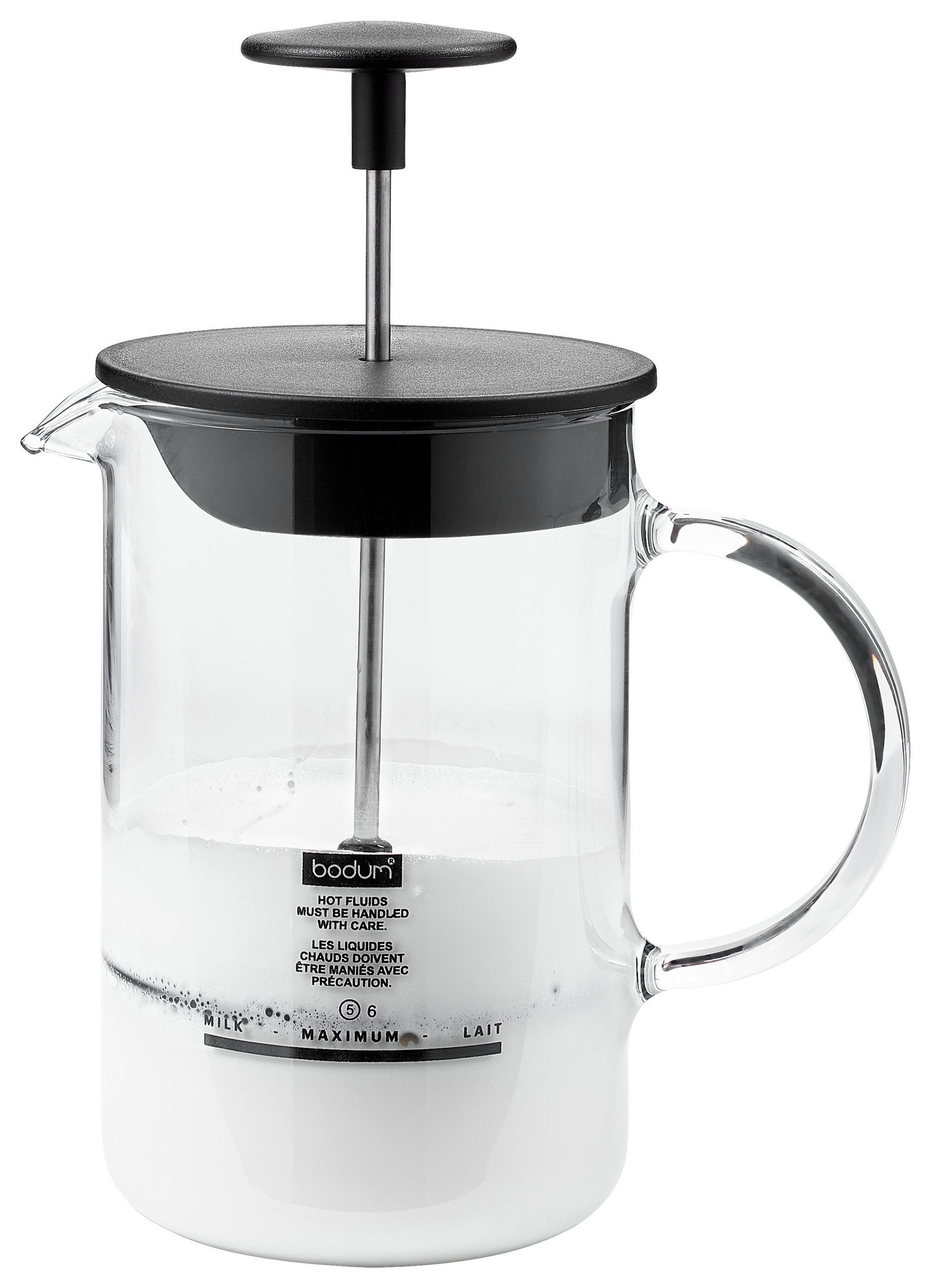 TEJHABOSÍTÓ - nemesacélszínű/fekete, Basics, műanyag/Üveg (12,6/19,3/10,4cm) - Leonardo