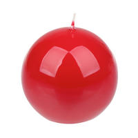 KUGELKERZE 8 cm  - Rostfarben, Basics, Paraffin (8cm) - Steinhart