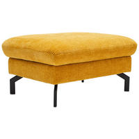 HOCKER Webstoff Currygelb  - Currygelb/Schwarz, Design, Textil/Metall (90/44/66cm) - Beldomo System