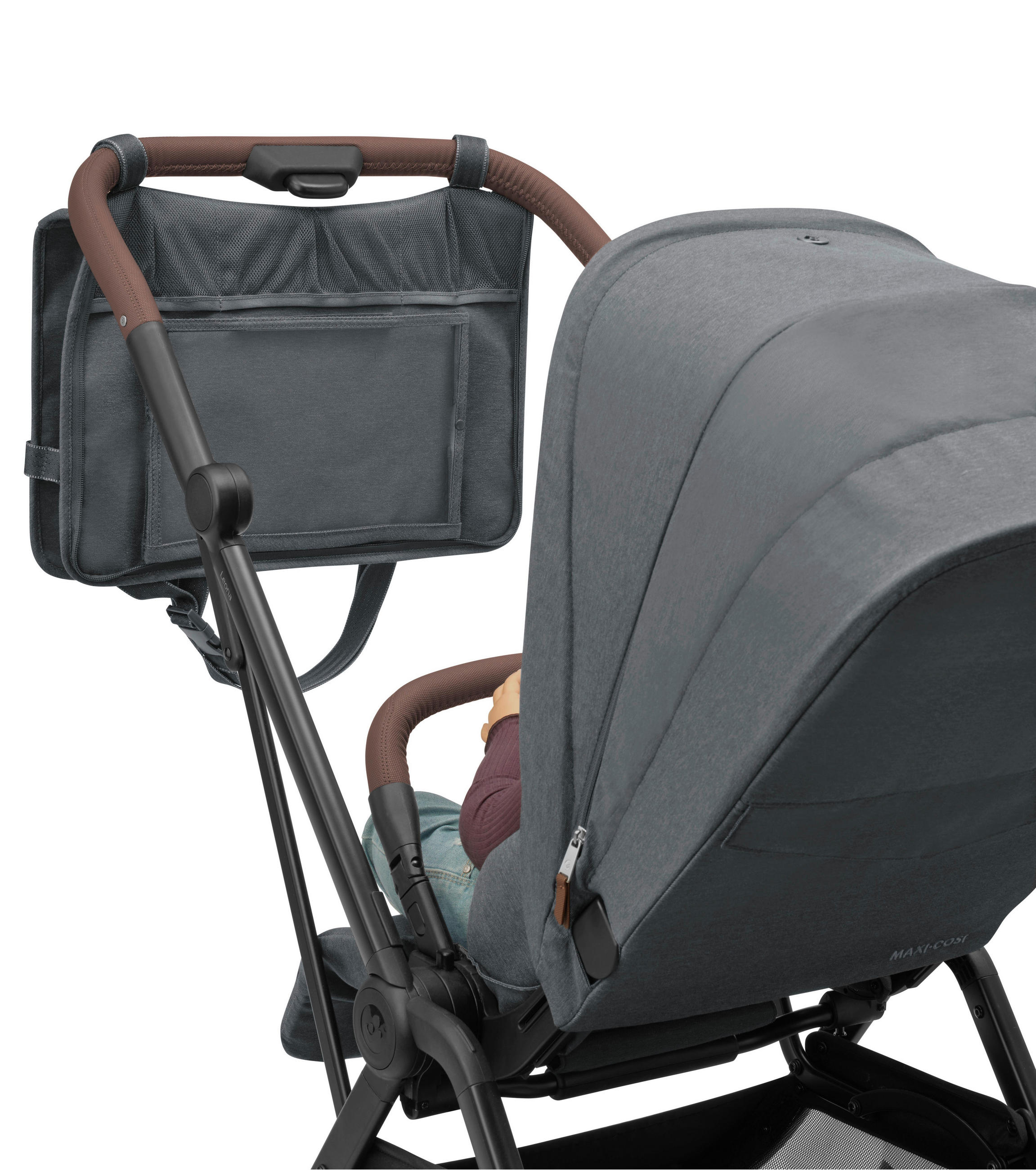 RÜCKENLEHNENTASCHE Back Seat Organizer  - Graphitfarben, Basics, Textil (43/31,5/3cm) - Maxi-Cosi