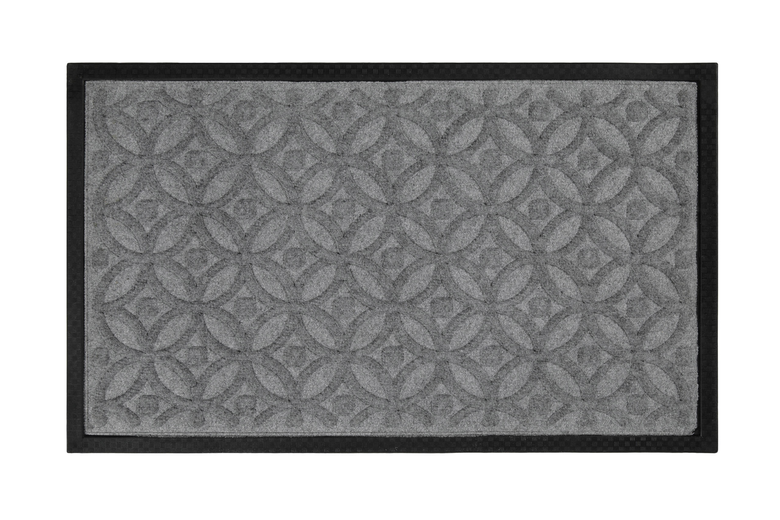 Wecon Home Fussmatte Midnight Mosaic Schwarz, Hellgrau 45x75 cm
