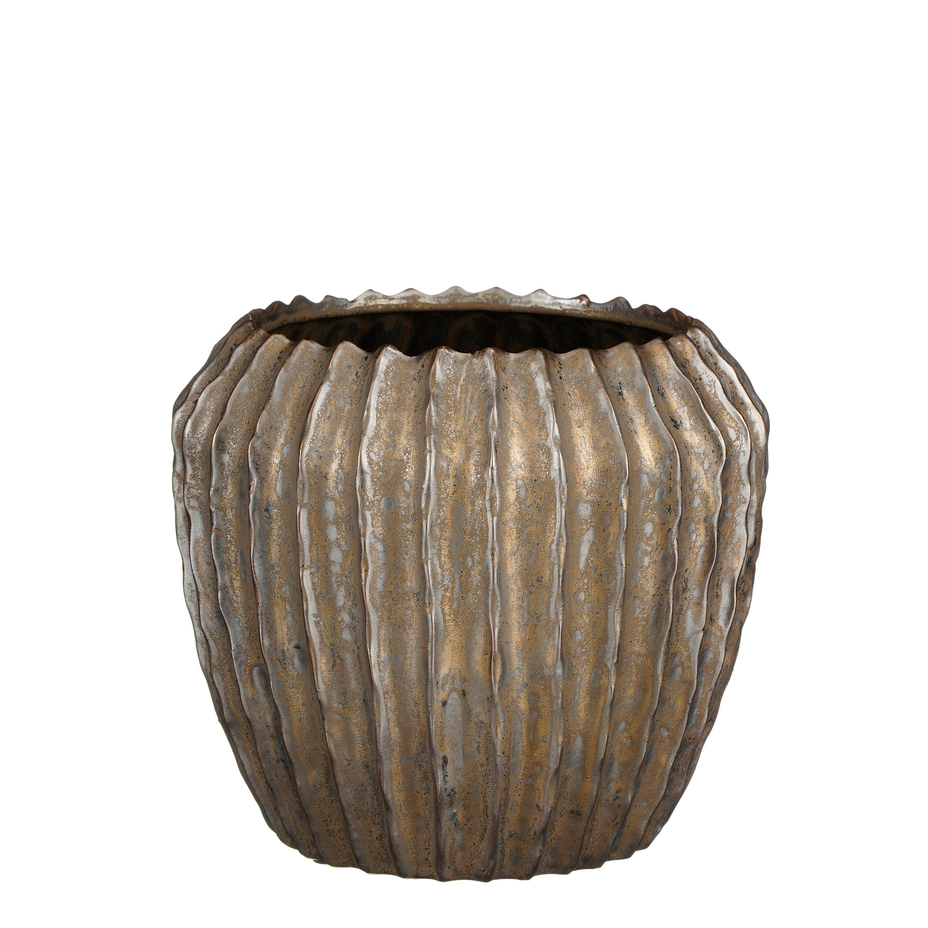 TEGLA ZA BILJKE  keramika  - brončane boje, Basics, keramika (24/21cm)