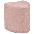 HOCKER Vliesstoff, Bouclé Pink  - Pink, Trend, Textil (41/44/41cm) - Xora