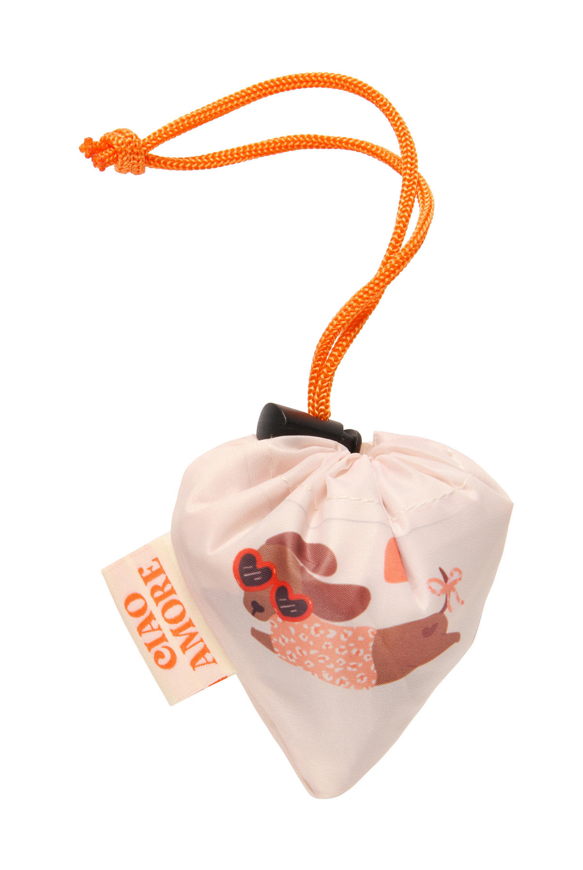 SHOPPER - Aprikose/Weiß, Trend, Kunststoff (38/38/0.5cm)