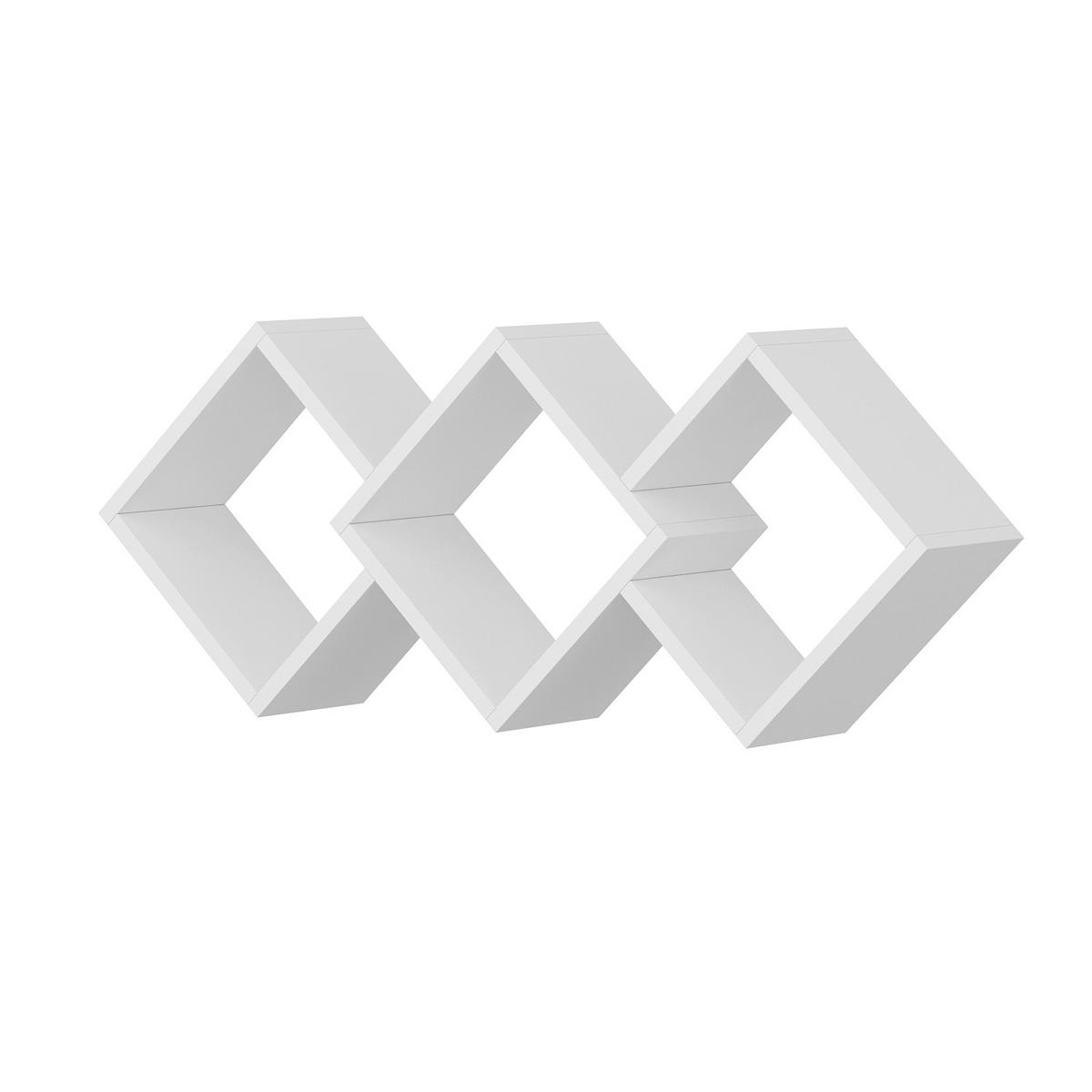 WANDREGAL Weiß  - Weiß, Design, Holzwerkstoff (102/42/20cm) - Livetastic