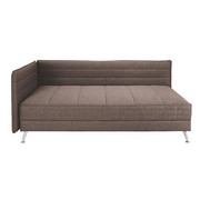 LIEGE in Textil Braun - Alufarben/Braun, Design, Textil/Metall (130/84/210cm) - Joka