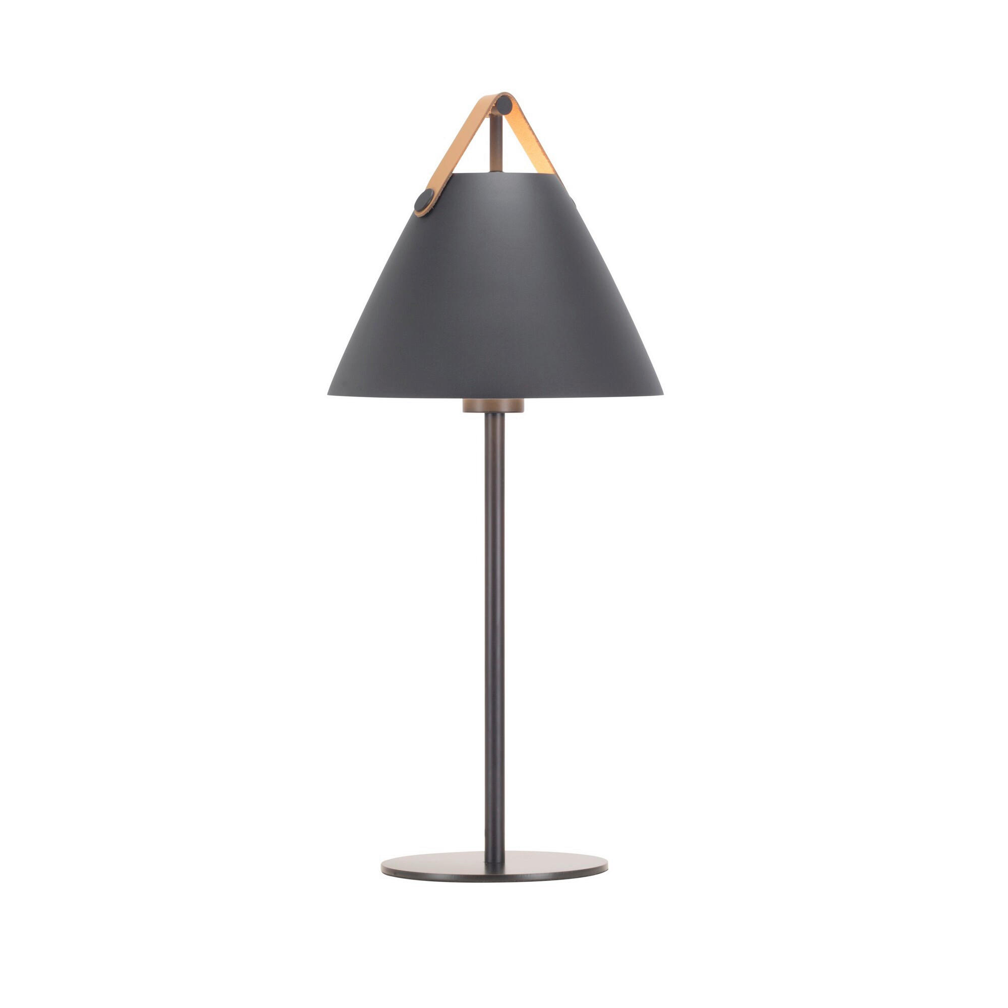 TISCHLEUCHTE Strap 55/25 cm  - Beigebraun/Braun, Design, Glas (55/25cm) - Nordlux