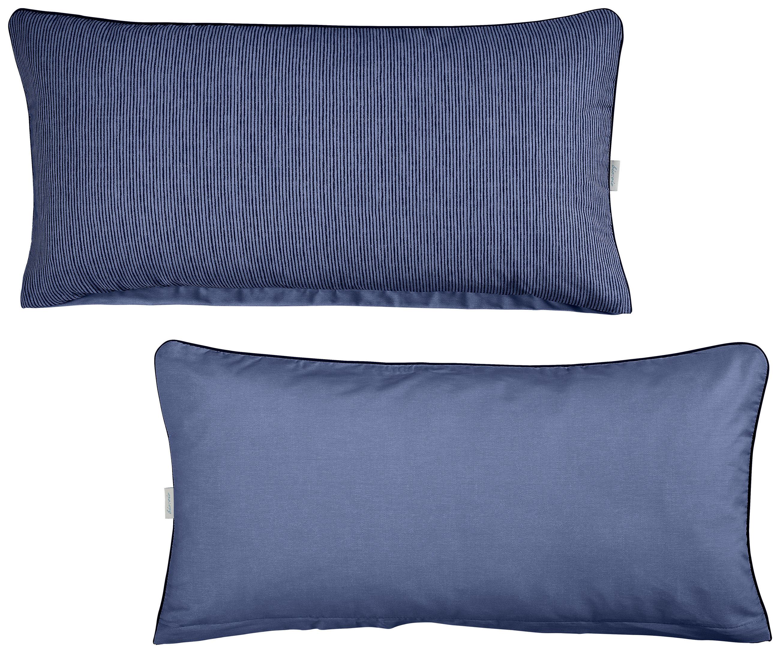 KISSENHÜLLEN-SET WALLE 40/80 cm  - Dunkelblau, KONVENTIONELL, Textil (40/80cm) - Bio:Vio