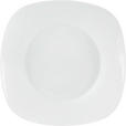 SUPPENTELLER Bone China Square 23 cm   - Weiß, Basics, Keramik (23cm) - Boxxx