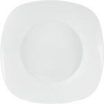 SUPPENTELLER Bone China Square 23 cm - Weiß, Basics, Keramik (23cm) - Boxxx