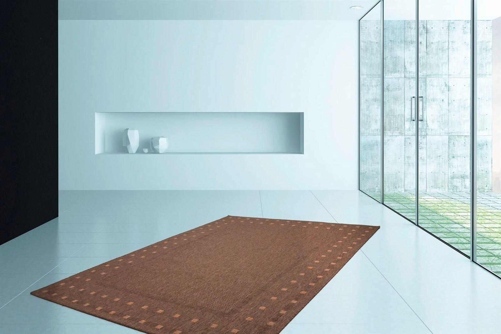 FLACHWEBETEPPICH 60/110 cm Sweden - Halmstad Kaffee Cappuccino  - Cappuccino, KONVENTIONELL, Textil (60/110cm)