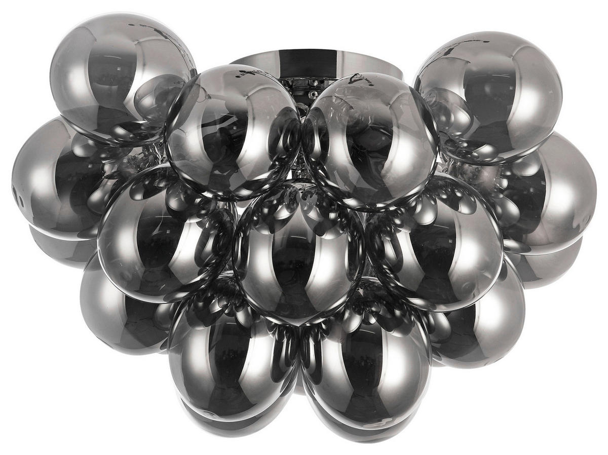 DECKENLEUCHTE 28 W     - Nickelfarben, Trend, Glas/Metall (50/29,5/50cm) - MAYTONI
