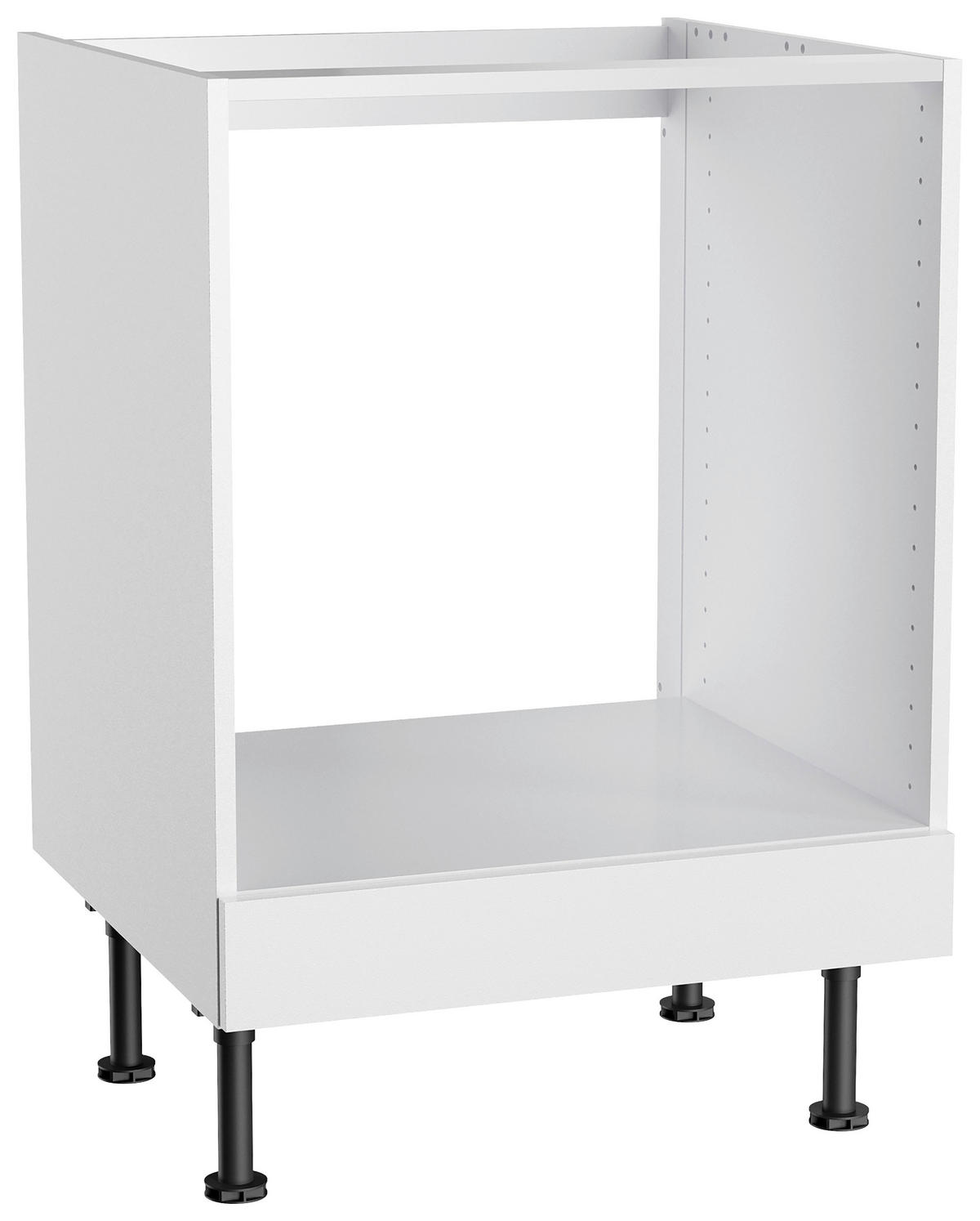 KÜCHENBLOCK 270 cm   in Weiß  - Edelstahlfarben/Anthrazit, Basics, Holzwerkstoff/Metall (270cm) - Optifit