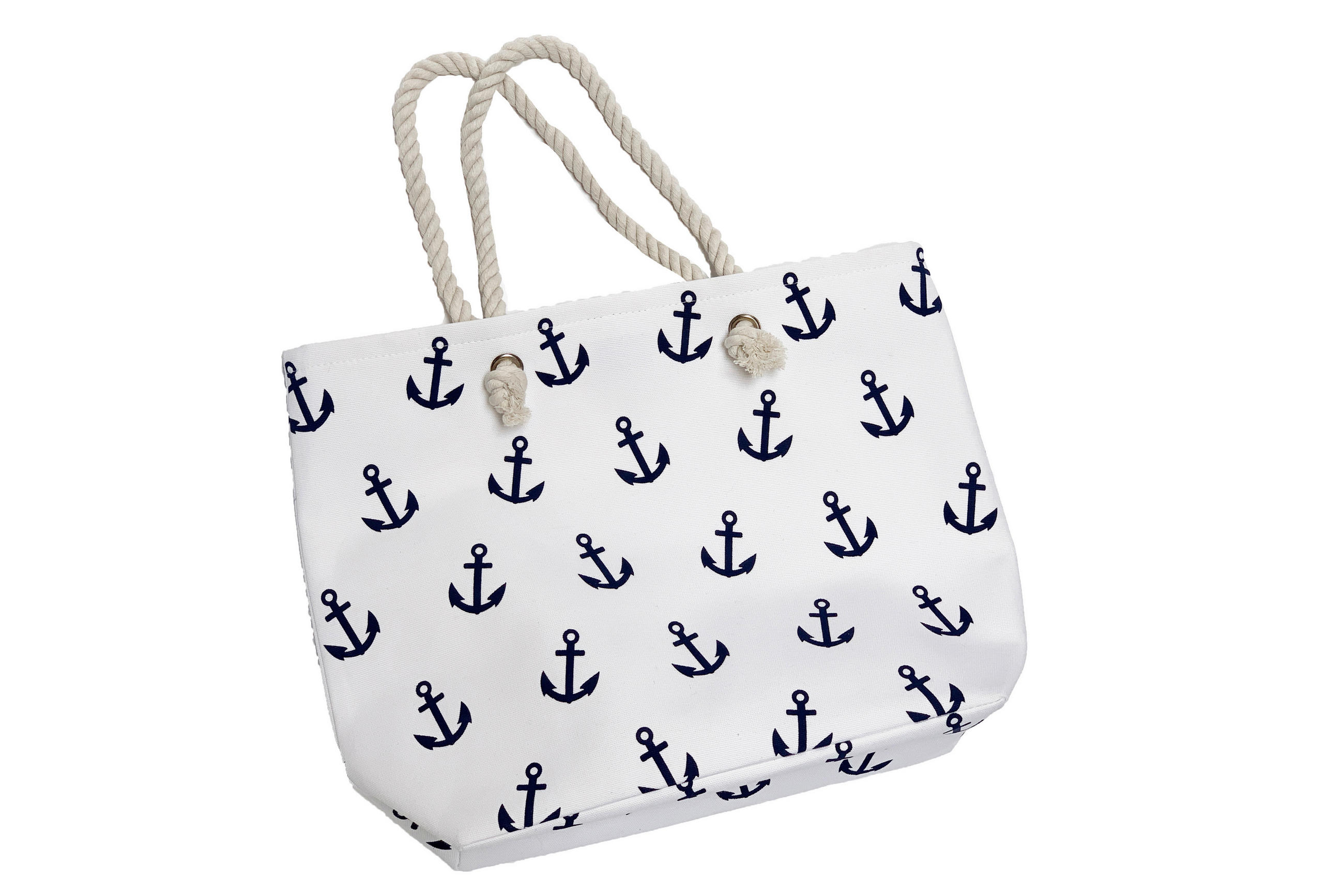GEANTĂ DE PLAJĂ - albastru/petrol, Natur, textil (45/36/15cm)