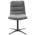 STUHL - Dunkelgrau/Schwarz, Design, Textil/Metall (52/88/66cm) - Dieter Knoll