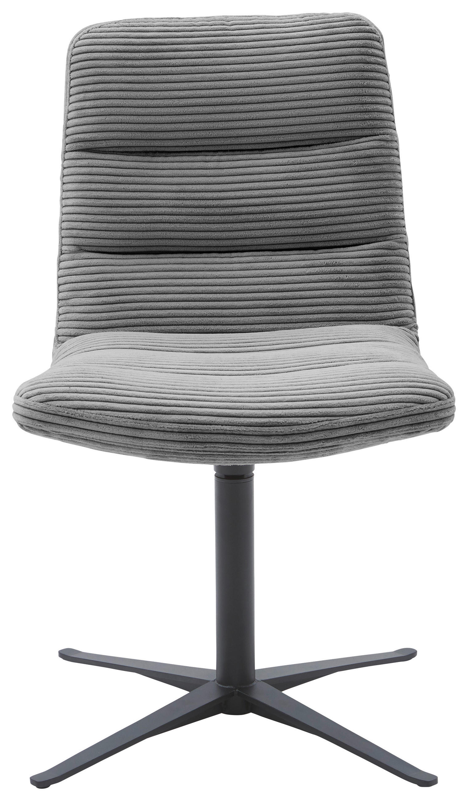 STUHL - Dunkelgrau/Schwarz, Design, Textil/Metall (52/88/66cm) - Dieter Knoll