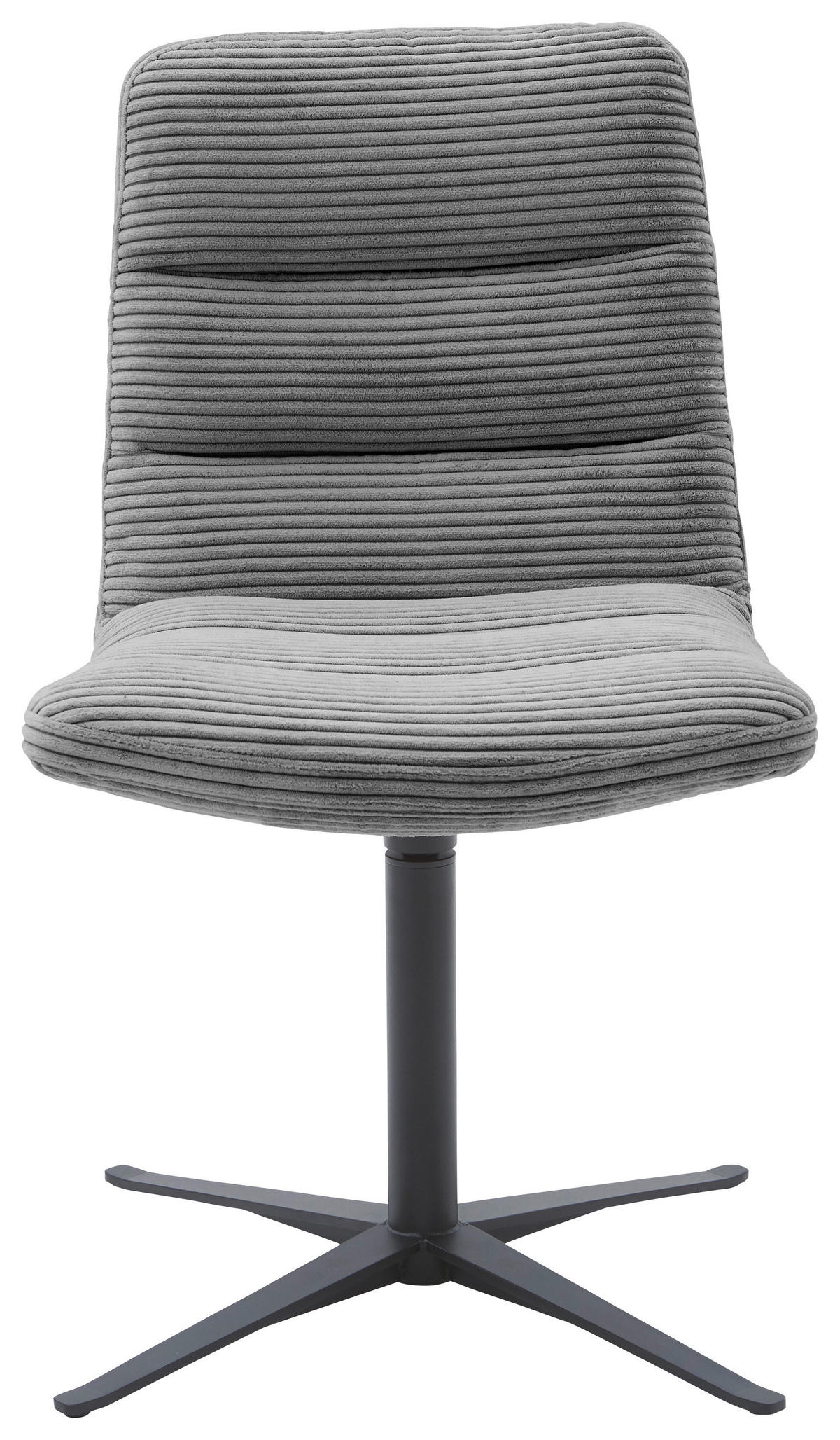 STUHL - Dunkelgrau/Schwarz, Design, Textil/Metall (52/88/66cm) - Dieter Knoll