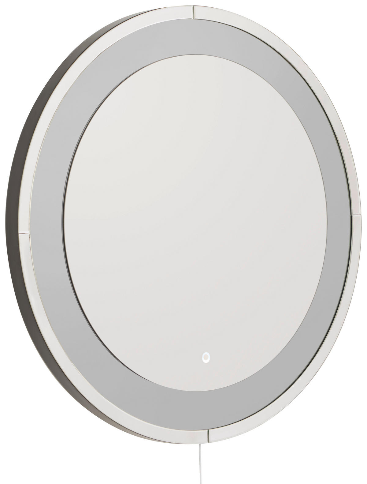 NÁSTENNÉ ZRKADLO 100/100/5 cm  - strieborná, Design, kompozitné drevo/sklo (100/100/5cm) - Xora