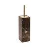 WC-BÜRSTENHALTER - Braun, MODERN, Stein (9,5/9,5/25cm) - Aquanova