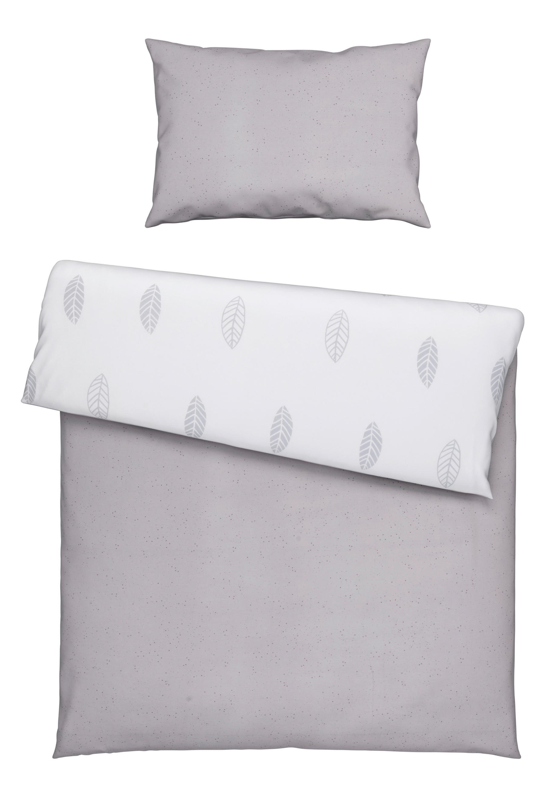 DETSKÁ POSTEĽNÁ BIELIZEŇ 100/135 cm - sivá/biela, Basics, textil (100/135cm) - Avelia