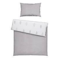 DETSKÁ POSTEĽNÁ BIELIZEŇ 100/135 cm  - sivá/biela, Basics, textil (100/135cm) - Avelia