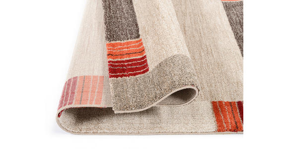 WEBTEPPICH 65/130 cm Palazzo Lobo Dunkelbraun, Beige - Dunkelbraun/Beige, KONVENTIONELL, Textil (65/130cm) - Novel
