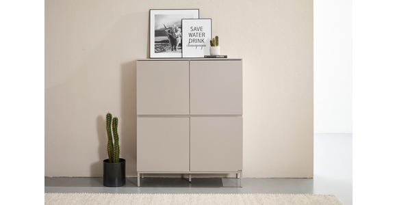 HIGHBOARD  in 100/122/35 cm  - Kaschmir, Design, Holzwerkstoff/Metall (100/122/35cm) - Hom`in