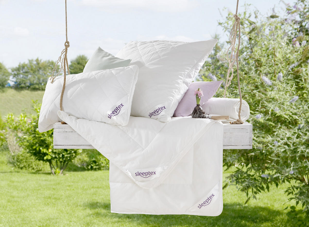 JASTUK PROŠIVENI 60/80 cm   SQUARE  - bijela, Basics, tekstil (60/80cm) - Sleeptex