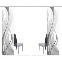 PANELOVÝ ZÁVĚS, 4x60/245 cm - šedá, Design, textil (4x60/245cm)