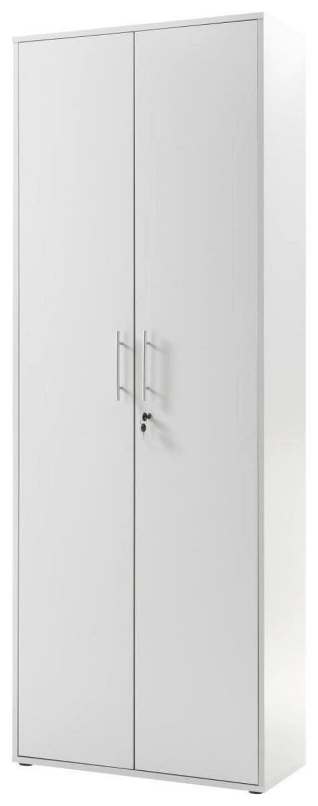 AKTENSCHRANK Hellgrau  - Hellgrau, Basics, Holzwerkstoff (80/216/35cm) - MID.YOU