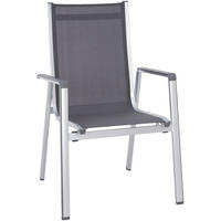 STOHOVATELNÉ KŘESLO, kov, textil - barvy stříbra/antracitová, Design, kov/textil (64/98/69cm) - MWH