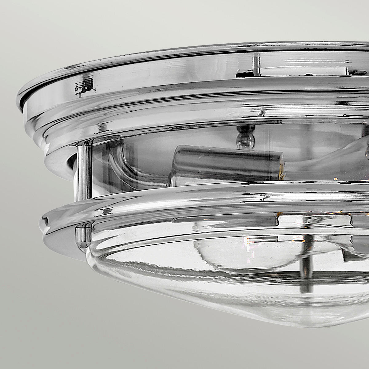 DECKENLEUCHTE  30.5/11.7 cm    - Chromfarben, Konventionell, Glas/Metall (30.5/11.7cm) - Elstead Lighting