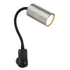 WANDLEUCHTE 5,5/32/43 cm   - Schwarz/Nickelfarben, Basics, Kunststoff/Metall (5,5/32/43cm) - Globo