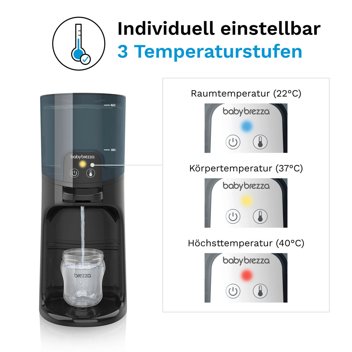 BABYNAHRUNGSZUBEREITER Instant Warmer  - Schwarz, Basics, Kunststoff (19/36.7cm) - Baby Brezza