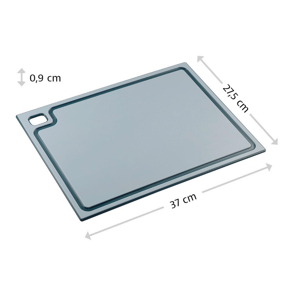 SCHNEIDEBRETT Kunststoff  - Pastellblau, Basics, Kunststoff (37/37,5/0,9cm) - Kesper