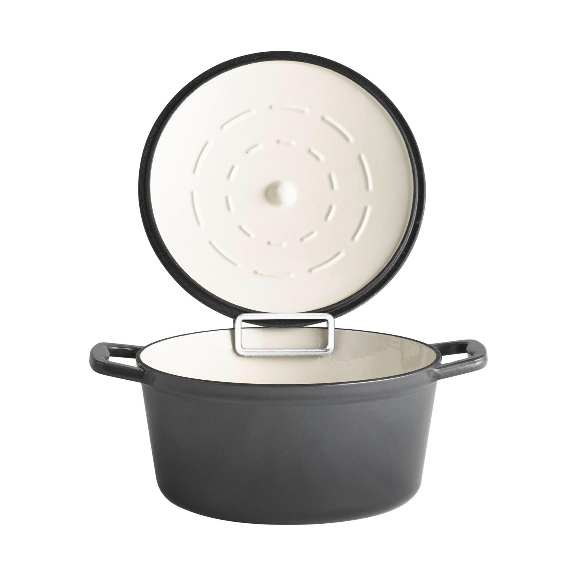 SCHMORTOPF 5 Stars 4 L  - Anthrazit/Creme, Basics, Metall (25/25/11,5cm)